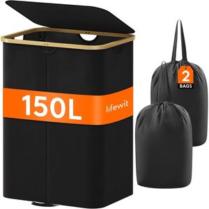 Collapsible Laundry <b>Basket</b> With Lid <b>Large</b> Capacity Foldable Dustproof Cover For Bathroom Bedroom <b>Storage</b> - Product Image 5