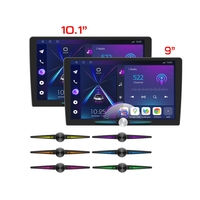 Reproductor Multimedia Inteligente para Auto con Android, 4 Núcleos, 4+64G, GPS, Audio de Alta Resolución RGB, Carplay y Luz Ambiental