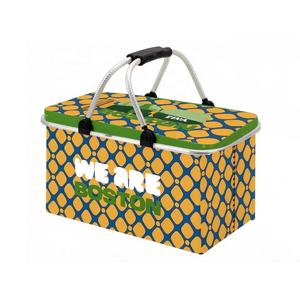 Coupe du Monde <span class=keywords><strong>FIFA</strong></span> 2026 Boston : Glacière Pliable Rétro Géométrique Portable pour la Maison, le Bureau, les Pique-niques et les Événements Sportifs – Produit Officiel sous Licence - Product Image 1