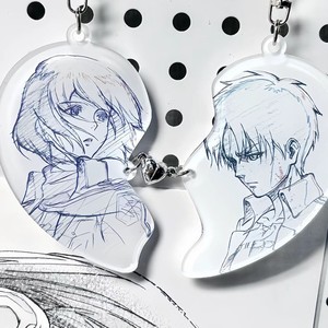 Breloque de sac à dos en acrylique en forme de cœur DIY, accessoire de décoration pour sac, inspirée de l'anime <span class=keywords><strong>Toilet</strong></span> <span class=keywords><strong>Bound</strong></span> <span class=keywords><strong>Hanako</strong></span> <span class=keywords><strong>Kun</strong></span> - Product Image 3