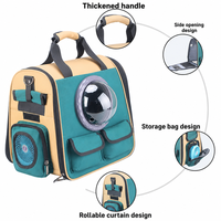 Sac à dos de transport pour animaux de compagnie (chats et chiens) de style capsule, en tissu Oxford, grand espace, respirant, durable, de luxe, capacité maximale 7 kg, idéal pour la randonnée et les voyages, vente en gros