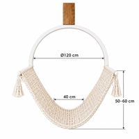 Ropecube-V-vormige moderne katoenen touwgeweven schommel voor binnen, woonkamer, slaapkamer, hotel, appartement W