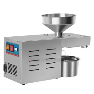 Machine de presse à huile domestique extracteur d'huile automatique presseur chaud froid pour arachide sésame modèle R3