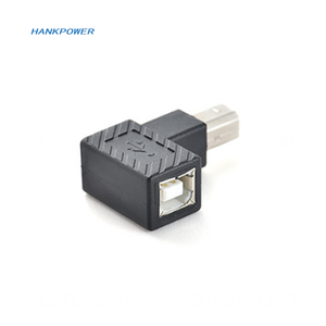 עד למטה שמאל ימין בזווית <span class=keywords><strong>90</strong></span> תואר <span class=keywords><strong>USB</strong></span> <span class=keywords><strong>B</strong></span> זכר לנקבה הארכת מתאם ממיר עבור מדפסת סורק - Product Image 1