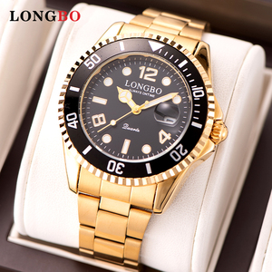 <span class=keywords><strong>Longbo</strong></span> นาฬิกาข้อมือสำหรับผู้ชาย, นาฬิกาข้อมือควอตซ์เรืองแสงของผู้ชายนาฬิกาข้อมือสายเหล็กสำหรับผู้ชาย - Product Image 6