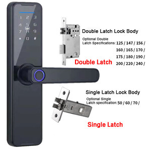 Poignée de <span class=keywords><strong>porte</strong></span> intelligente avec écran tactile, mot de passe numérique, Wifi, biométrique, empreinte digitale, carte, serrure intelligente pour <span class=keywords><strong>porte</strong></span> d'hôtel - Product Image 1