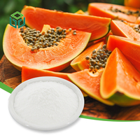 Poudre de papaïne de qualité alimentaire, extrait végétal d'enzyme de papaye, CAS 9001-73-4, 100 000 U/G, poudre blanche en bouteille/fût, fournie par l'usine Jiuyaun