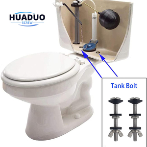 Kit de Reparación de Pernos para Tanque de Inodoro, 5/16 * 3.15 Pulgadas, Acero Inoxidable, Resistente a la Corrosión, Pernos para Tanque de Agua de Inodoro, <span class=keywords><strong>Tornillos</strong></span> para Madera - Product Image 6