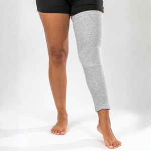 Genouillère de compression premium en fibre de bambou douce, antidérapante, pour soutien complet du genou, chauffe-jambes, soulagement de la douleur et protection du genou - Product Image 1