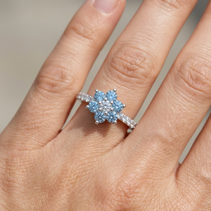 Anillo de Oro Amarillo de 18k con Diamante Cultivado en Laboratorio, Corte Brillante Redondo, para Mujer, Venta al Por Mayor - Product Image 3