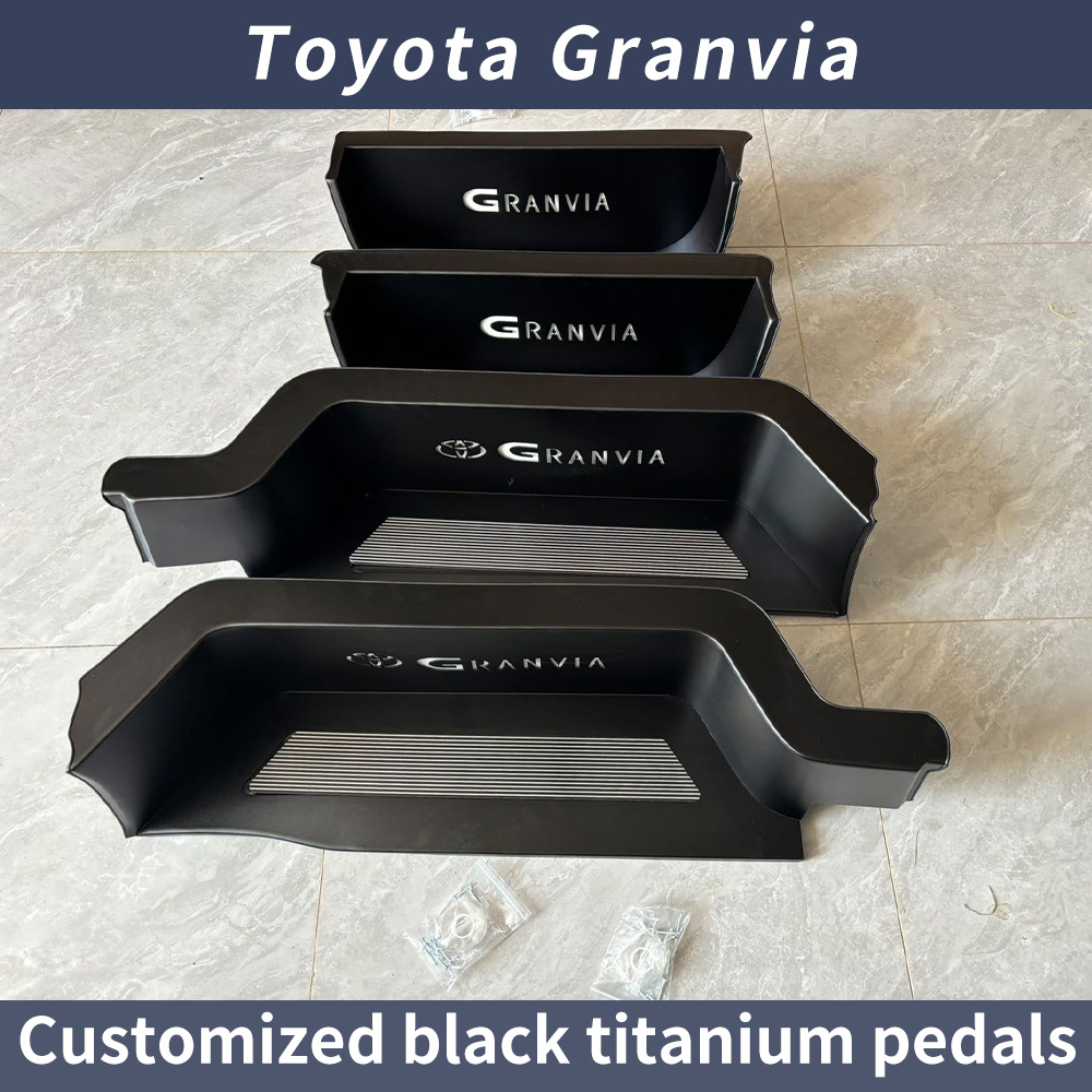 Pédales en titane noir personnalisées Toyota Granvia