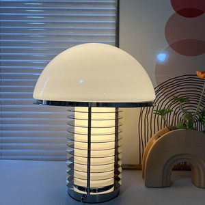Lámpara de mesa con forma de hongo, Led E27, 220V, Control por interruptor, cuidado de los ojos, para dormitorio, sala de estar, estudio, luz de escritorio - Product Image 2