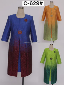 New Design Lady Clothes Church Mother Luxury Dress Womens Elegant Flora Long jacket Suit - Product Image 4