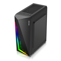Bas quantité minimale de commande haut de gamme type-c USB3.0 Sff grand boîtier Pc mi tour ATX boîtier de jeu avec 6 ventilateurs Table PC Open Air blanc boîtier d'ordinateur