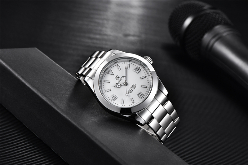 BENYAR 2022 New Stainless Steel Automatic Men Watches Top Brand Waterproof Luxury Men Mechanical Wristwatch Relogio Masculino