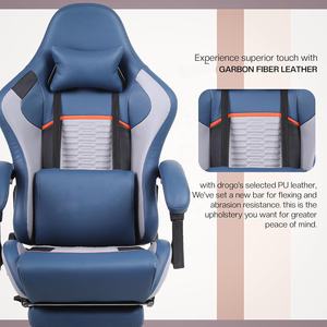 Fábrica al por mayor Gaming India <span class=keywords><strong>Recaro</strong></span> asiento de cuero reclinable Gamer <span class=keywords><strong>silla</strong></span> Bar Racer <span class=keywords><strong>Silla</strong></span> de juego con reposapiés muebles de oficina - Product Image 3