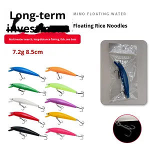 Ingrosso pesciolini galleggianti da 8.5cm/7.2g nuova <span class=keywords><strong>esca</strong></span> artificiale con <span class=keywords><strong>esca</strong></span> <span class=keywords><strong>finta</strong></span> e <span class=keywords><strong>finta</strong></span> a lunga fusione per pesci d'acqua salata spigola - Product Image 2