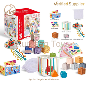 Bloques de Construcción Mini Premium al por Mayor, Suministro de Fábrica, Juegos Sensoriales Educativos, Juguetes de Silicona Suave Apilables y Seguros para Bebés - Product Image 5