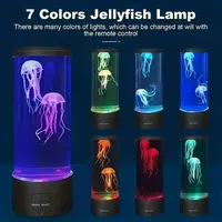 Lampe à méduse gonflable à couleur changeante charme décoration aquarium acrylique réservoir veilleuse