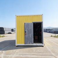 Maison conteneur mobile insonorisée à structure en acier, moderne, à assemblage rapide, pour logement sur chantier de construction