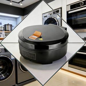Crêpière multifonctionnelle 1200W, plaque en acier inoxydable antiadhésive, appareil à crêpes électrique pour la maison - Product Image 2