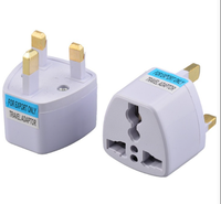 Adaptor Steker Standar Inggris, Konverter Daya, Steker Konversi untuk Perjalanan, Adaptor Stopkontak Inggris ke Stopkontak Universal