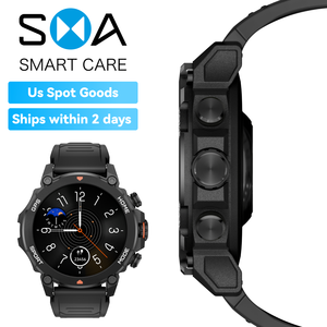 กีฬากลางแจ้ง นาฬิกาอัจฉริยะ เข็มทิศ บารอมิเตอร์ 5ATM กันน้ำ GPS แบบดูอัลแบนด์ อุปกรณ์เดินป่า สต็อกของสหรัฐอเมริกา - Product Image 3