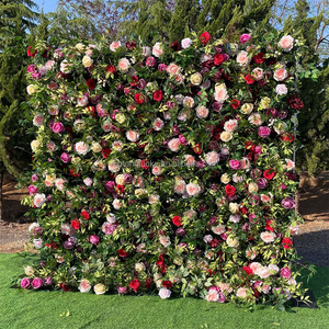 Panel de Pared Verde Artificial MoKtong con Helechos y Flores, Fondo de Hierba Artificial Realista con Hiedra de Seda para Interiores de Restaurantes y Cafés - Product Image 2