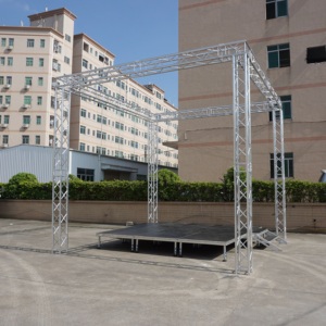 เวทีทำจากไม้แบบแยกส่วนปรับความสูงได้ทำจากอะลูมิเนียมดีเจ - Product Image 3