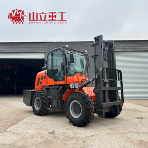 รถยกออฟโรด SHANLI 4WD ขนาด 1/3/5/7 ตัน เครื่องยนต์ดีเซล ระบบไฮดรอลิก ยางตัน สำหรับงานฟาร์ม พร้อมความสูงยก 4000-6000 มม. - Product Image 4