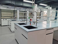 Meuble de laboratoire moderne sur mesure, banc en acier inoxydable résistant à la corrosion avec plan de travail phénolique, couleur personnalisable, pour hôpital