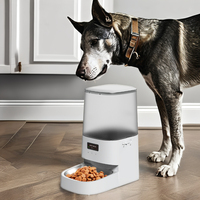 Distributeur automatique de nourriture pour animaux CITICITY, programmable, alimenté par batterie, en acier inoxydable et plastique, design bouteille portable, contrôlable par application