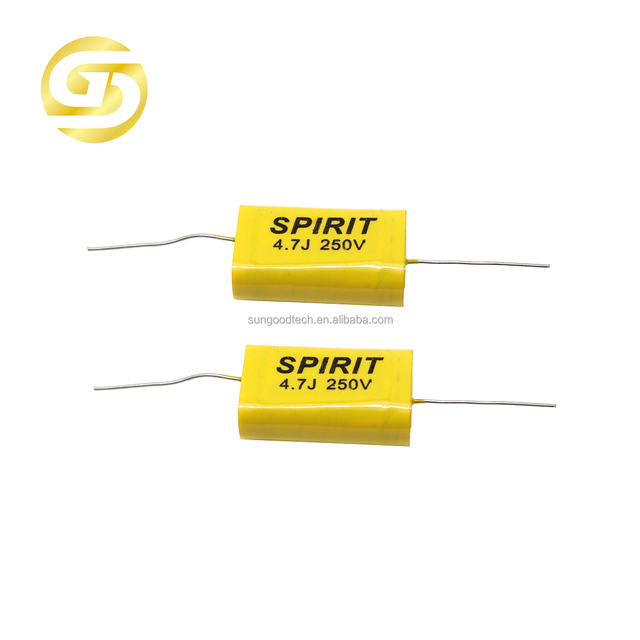 Axial Polyester Film Capacitor 4.7UF 4.7MFD 250V 475J250V 5% For Audio CBB Capacitor Non-polar