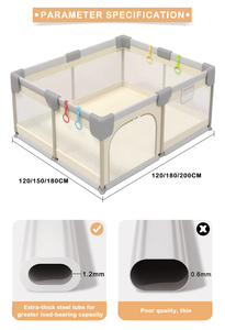 Corralito para Bebés Personalizado OEM, Corralito Multifuncional para Niños con Bolsillo Externo, Centro de Actividades para Interiores - Product Image 2