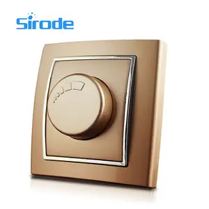 Sirode 9209 series ventilador de luxo europeu, controle de velocidade do ventilador, interruptores e soquetes elétricos para parede para casa