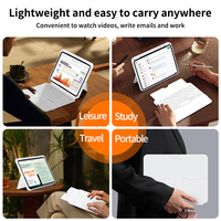 IFacemall Nouveau Produit Étui Rotatif Détachable pour Tablette 10,9 Pouces avec Fonction Coulissante et LED Sans Fil pour iPad 10ème Génération A16 2025 A18
