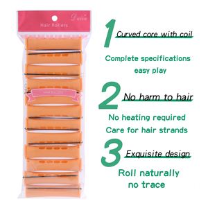 Rizadores de Pelo de Plástico para Permanente en Frío, 12 Unidades/Bolsa, Tamaño/Color Personalizado, Herramientas de Peluquería DIY - Product Image 6