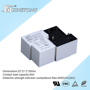 Relé de Potencia de 12V 40A 4 Pines, Tipo PCB, Sellado, Normalmente Abierto - Product Image 2