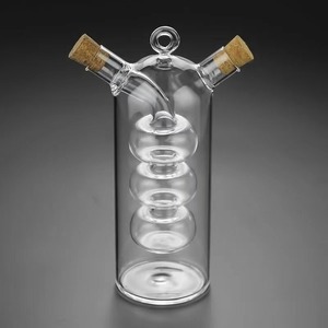 Distributeur d'huile et de vinaigre 2 <span class=keywords><strong>en</strong></span> 1, cruche <span class=keywords><strong>en</strong></span> verre avec <span class=keywords><strong>bouchon</strong></span> <span class=keywords><strong>en</strong></span> liège, qualité alimentaire, soufflé à la main, <span class=keywords><strong>pour</strong></span> la cuisine, bouteille d'huile et de vinaigre <span class=keywords><strong>pour</strong></span> épices - Product Image 5