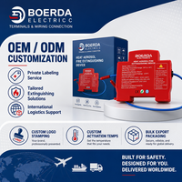 Extincteur certifié EN 15276 Boerda QRRO.01G/S-FA pour rail DIN, destiné aux armoires électriques ESS.