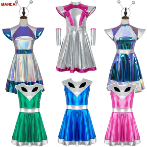 Costume de cosplay extraterrestre d'intelligence artificielle, performance d'Halloween, astronaute adulte, <span class=keywords><strong>robot</strong></span>, jeu de rôle, tenue d'Halloween spatiale - Product Image 1