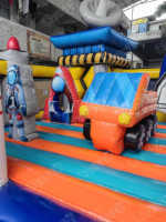 Nouveau Design fusée parcours d'obstacles gonflable espace aérien terrain de jeux extérieur populaire château sautant simple gonflable
