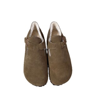 Bottes d'hiver en cuir véritable doublées polaire ; Chaussures à enfiler à semelle épaisse avec embout renforcé et doublure chaude en peluche - Product Image 5
