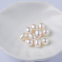Offre Spéciale – Perles d'eau douce naturelles demi-percées 7.0*9.0 pour boucles d'oreilles, bijoux DIY, perles en vrac