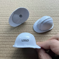 Taille-crayon en forme de mini casque de chantier en plastique, taille-crayon en forme de casque de construction, taille-crayon avec logo personnalisé, papeterie, cadeau promotionnel