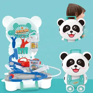 Tier rucksack Kinder Früh pädagogisches Zuhause Rollenspiel Doktor Medical Make Up Kitchen Kit Spielzeug Vorschule Pretend Toy