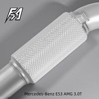 Pour Mercedes E53 AMG 3.0T 2021 système d'échappement queue moyenne haute performance chat arrière tuyau d'échappement soupape électrique silencieux d'échappement