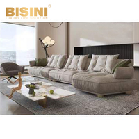Canapé en flanelle italien simple, salon, petit appartement, super large, assise, tissu profond, minimaliste, moderne, grand canapé plat