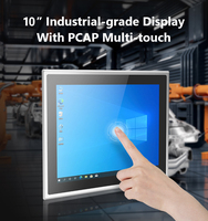 Tablette PC industrielle portable sans ventilateur, étanche IP65, avec écran tactile capacitif en acier inoxydable, format pouces, pour panneau PC