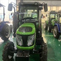 70 PS Allrad-Gartentraktor mit EPA-Zulassung, Mini-Landwirtschaftstraktor mit Frontlader und Heckbagger, für den Agrar- und Landwirtschaftseinsatz, Motorpumpe